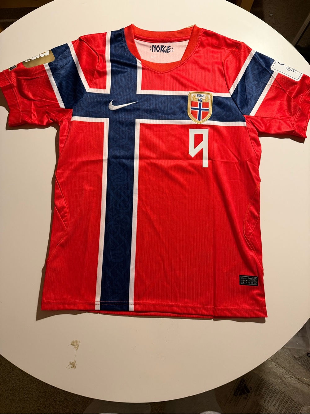 Nike HAALAND #9 Norway Men's Soccer Jersey SIZE SMALL